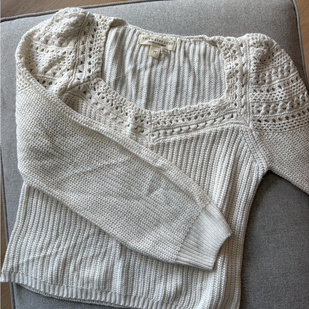 Lightweight White Sweater